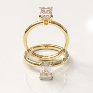 Emerald Cut Solitaire Engagement Ring