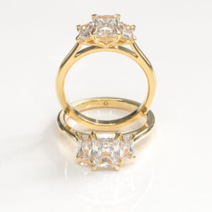 Radiant Trilogy Engagement Ring
