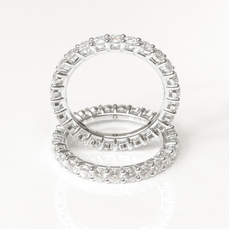 Petite Full Eternity Wedding Band - Image 4