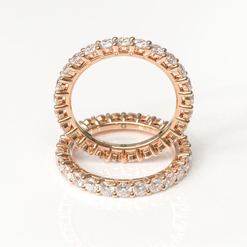 Petite Full Eternity Wedding Band - Image 3