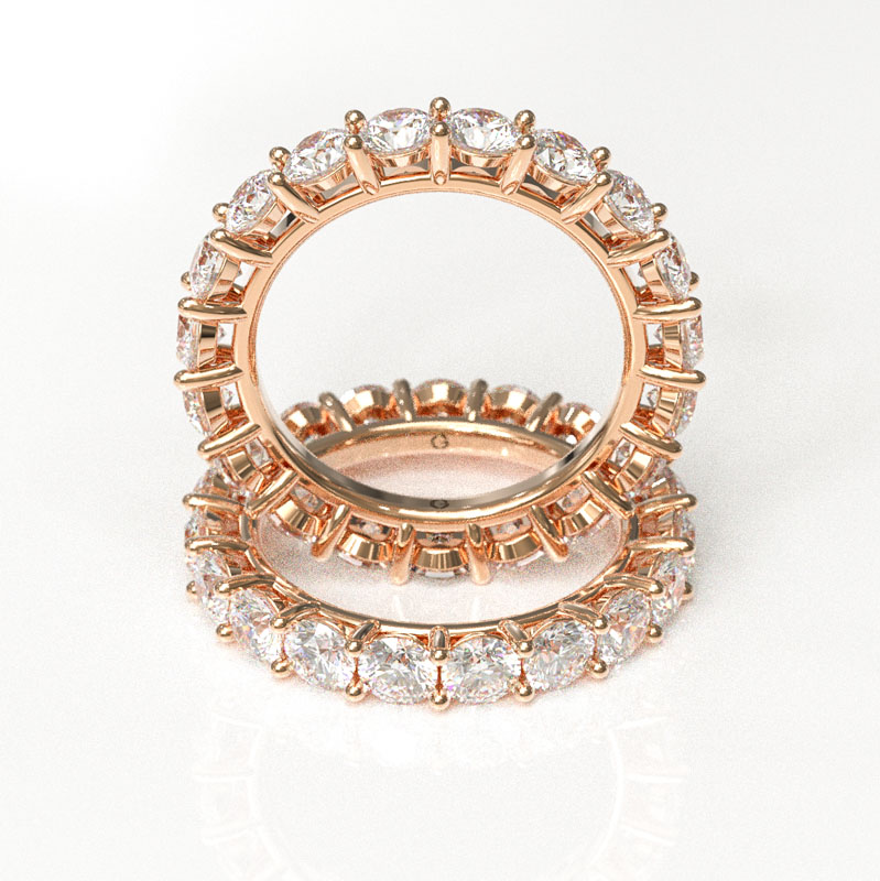 Classic Full Eternity Wedding Band - Image 3