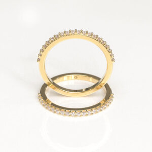 Classic Half Eternity Wedding Band